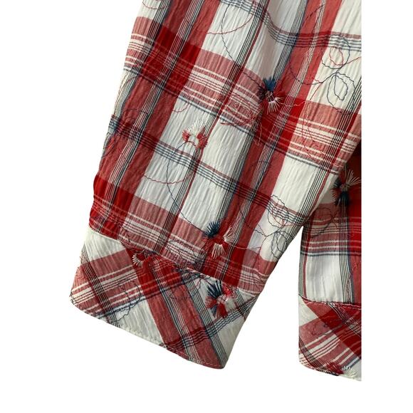 Drapers & Damons Lightweight Fireworks Lined Jacket 4th July gingham 2X Women's - Picture 5 of 11